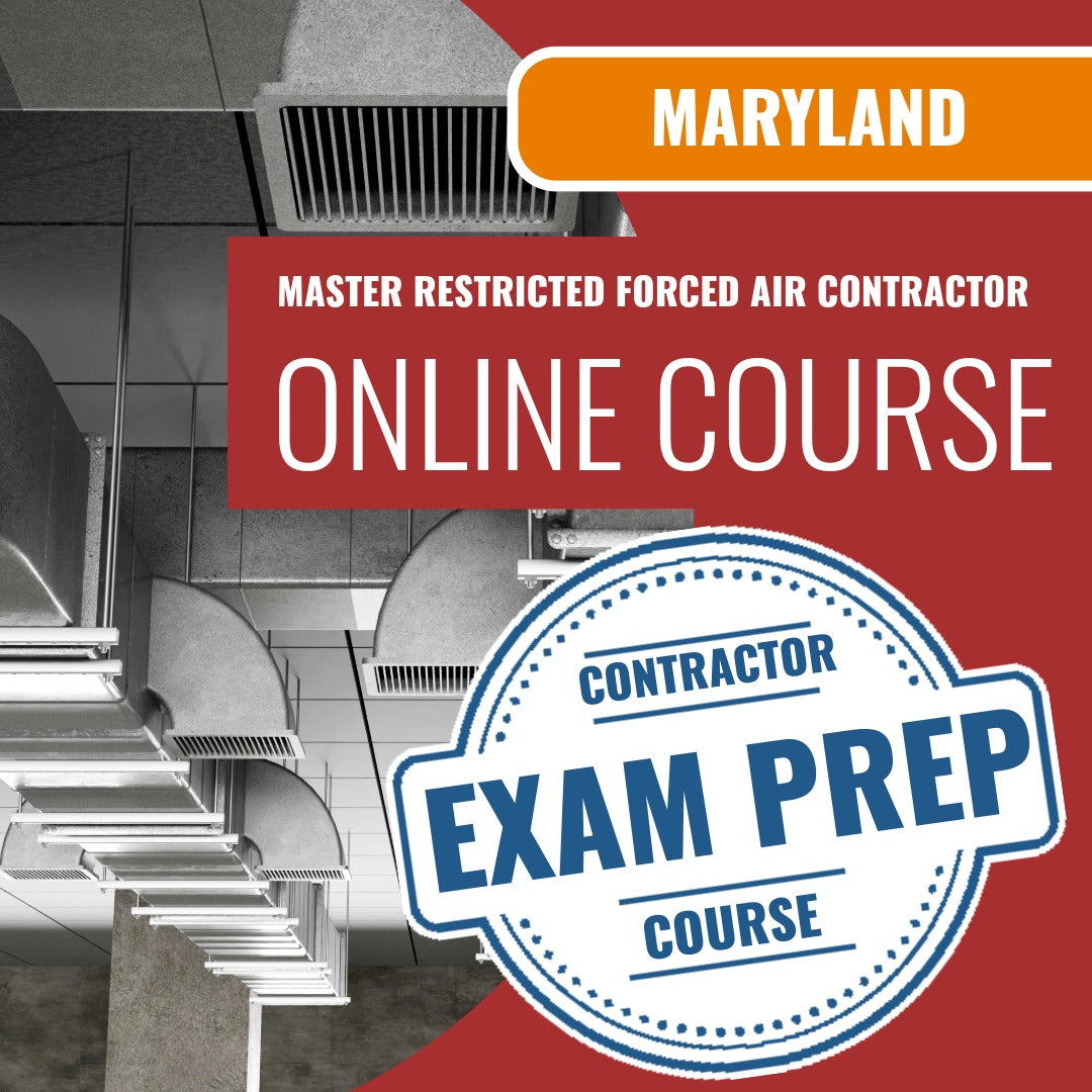 Maryland Master Restricted Forced Air Contractor