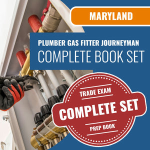 Maryland Plumber Gas Fitter Journeyman Exam Book Package