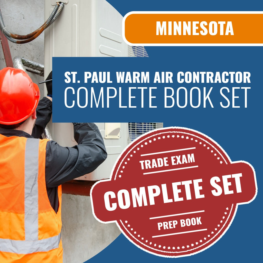 St. Paul Minnesota Journeylevel Warm Air Ventilation Contractor Book Package