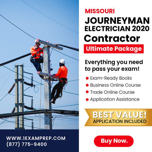 Missouri Journeyman Electrician 2020 Ultimate Exam Prep Rental Package