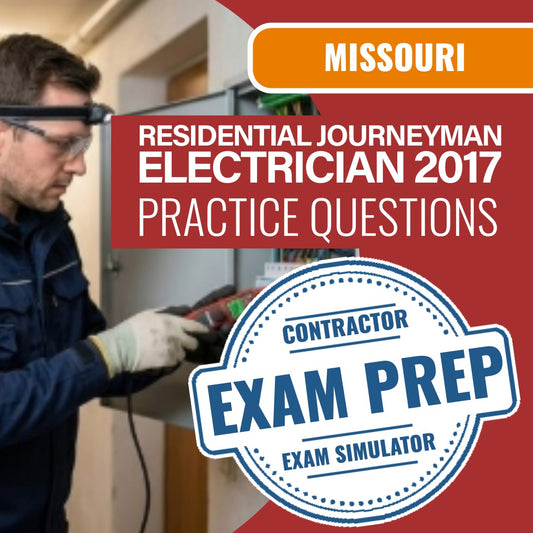Missouri Residential Journeyman Electrician 2017 (PROV) - Online Practice Questions