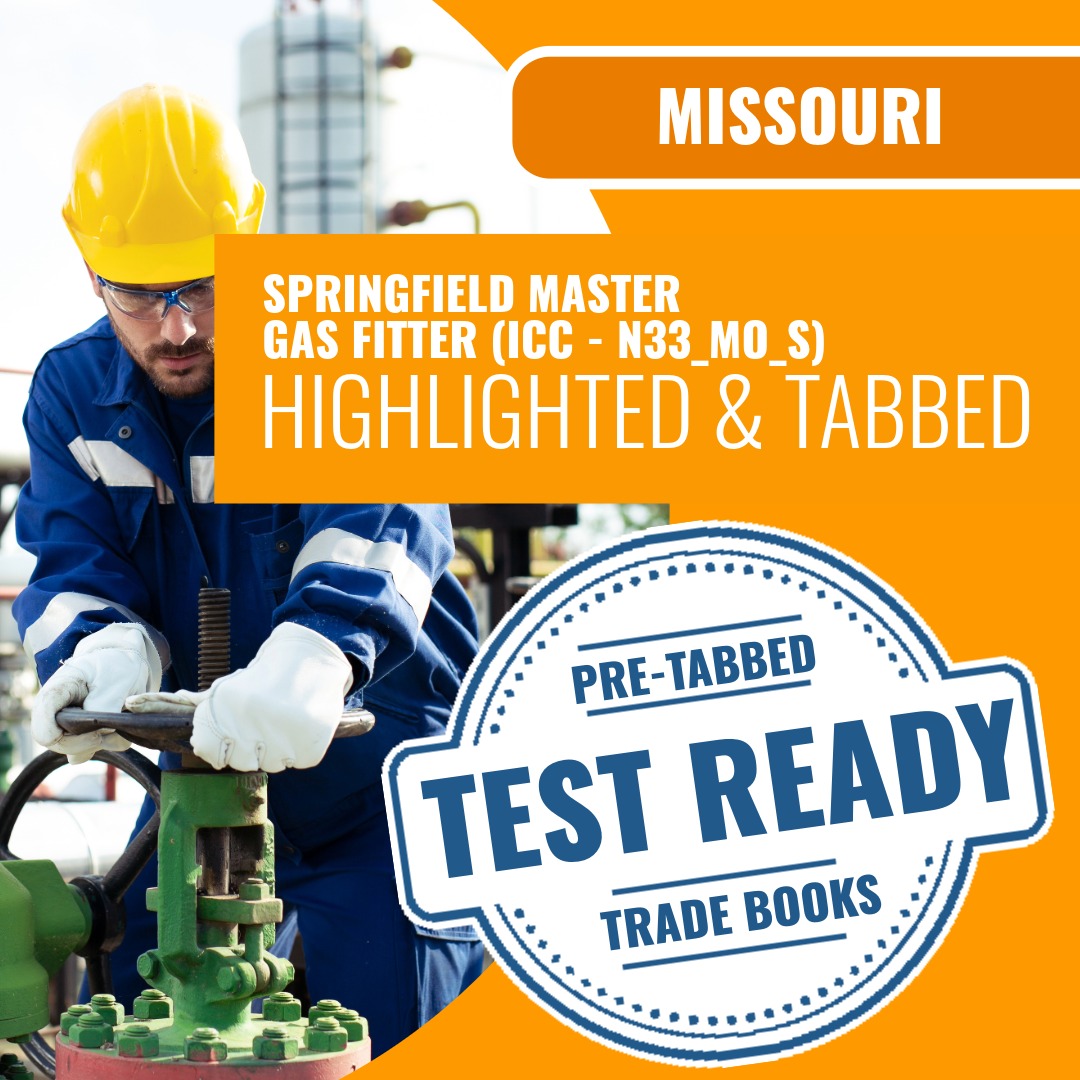 Missouri Springfield Master Gas Fitter Contractor (ICC - N33_MO_S) Hig ...