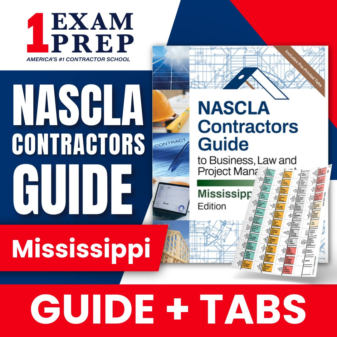 Mississippi NASCLA Contractor's Guide to Business, Law and Project Management, 6th Edition + Tabs Bundle