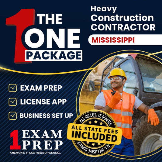 The 1 Package: All-Inclusive Mississippi Heavy Construction Contractor Exam, Licensing & Business Setup Solution