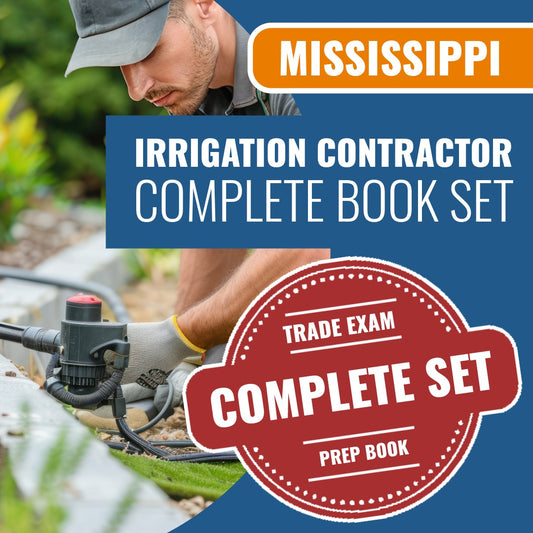 Mississippi Irrigation Systems Contractor Exam Book Package