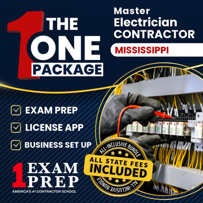 The 1 Package: All-Inclusive Mississippi Master Electrician Contractor Exam, Licensing & Business Setup Solution