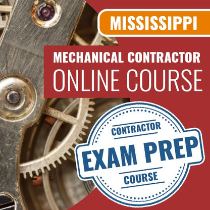 Mississippi Mechanical Contractor - Online Exam Prep Course