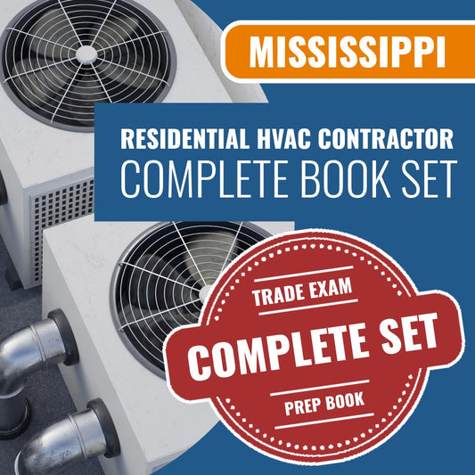 Mississippi Residential HVAC Contractor Exam Book Package