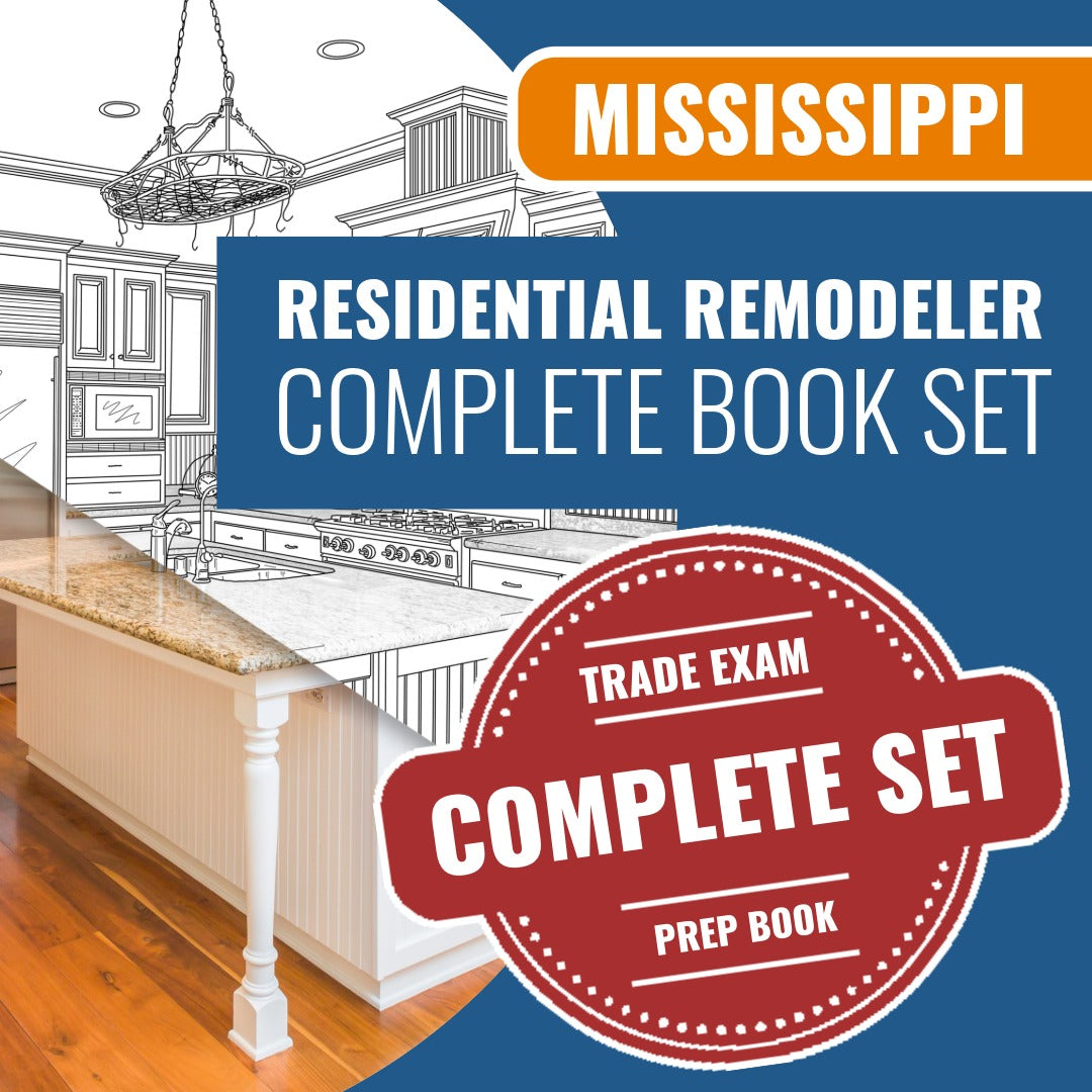 Mississippi Residential Remodeler Contractor Exam Book Package