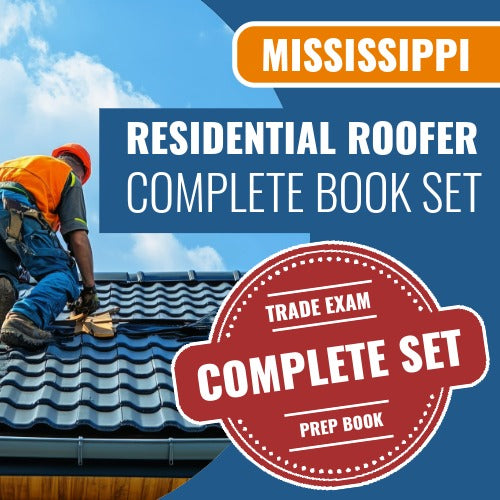 Mississippi Residential Roofer Contractor Exam Book Package