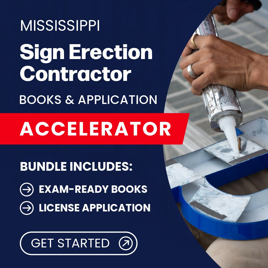 Mississippi Sign Erection Contractor Books & Application Accelerator