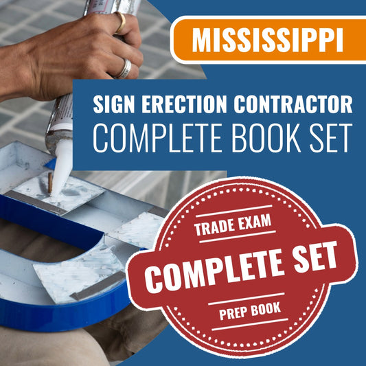 Mississippi Sign Erection Contractor Exam Book Package