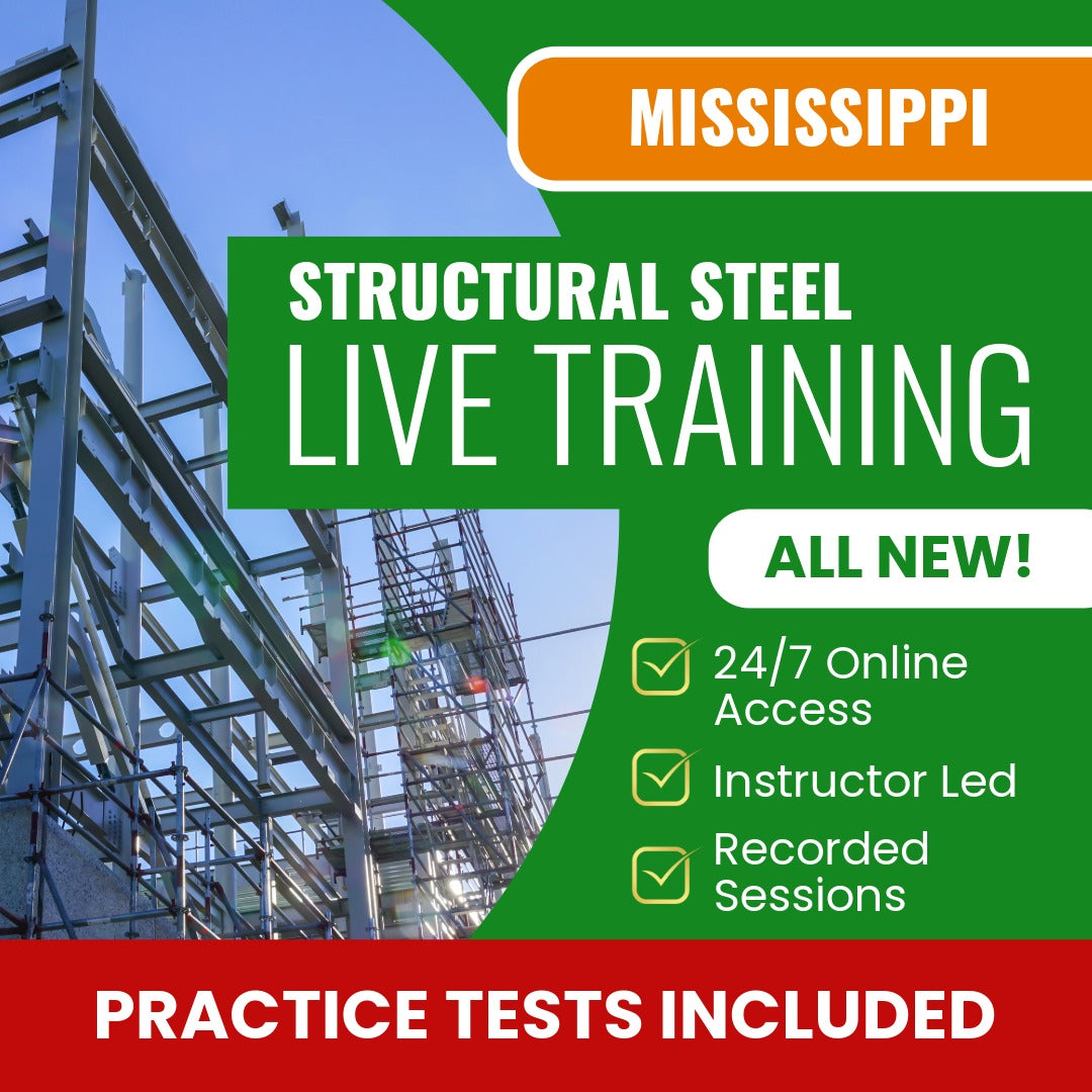 Mississippi Structural Steel Contractor Exam Prep - Live Virtual + Sel ...