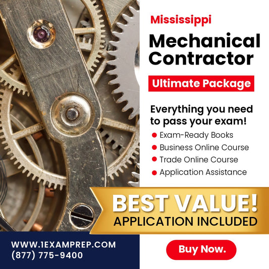 Mississippi Mechanical Contractor Ultimate Exam Prep Rental Package