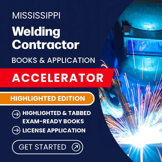 Mississippi Welding Contractor Exam Complete Books & Application Accelerator – Highlighted Edition