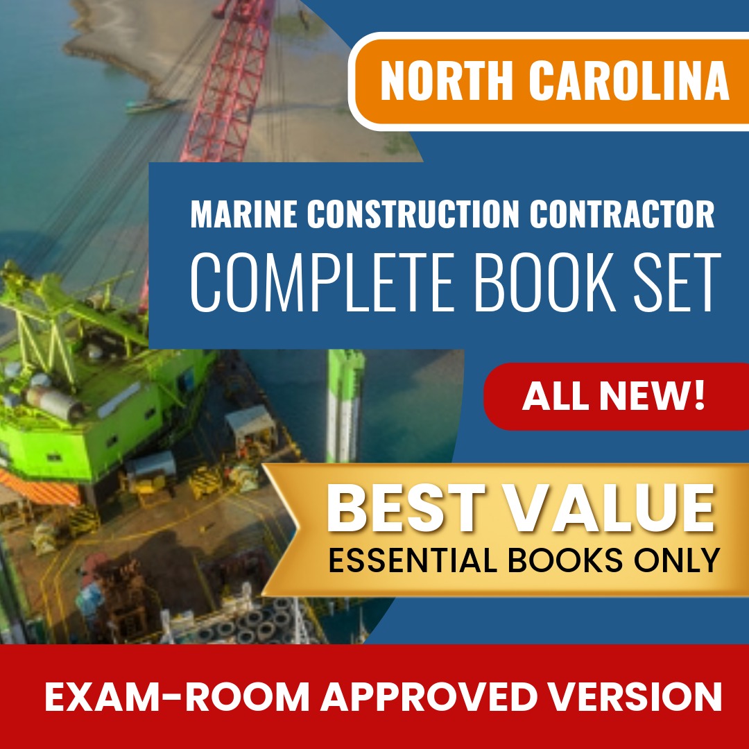 North Carolina Marine Construction Contractor Books Allowed into Exam Package