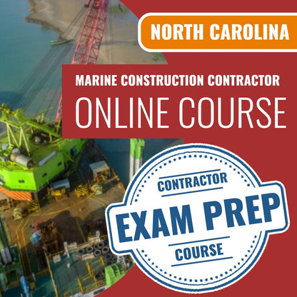 North Carolina Marine Construction Contractor Exam Online Course