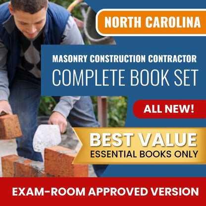 North Carolina Masonry Construction Contractor Books Allowed into Exam Package
