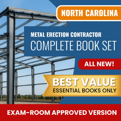 North Carolina Metal Erection Contractor Exam Books Allowed into Exam Package