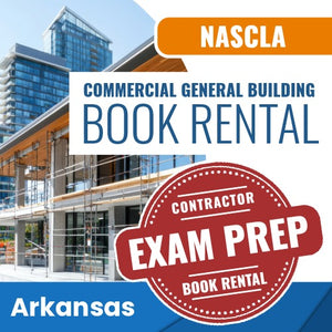 Arkansas NASCLA Commercial General Building Contractor Exam Books & Courses Rental