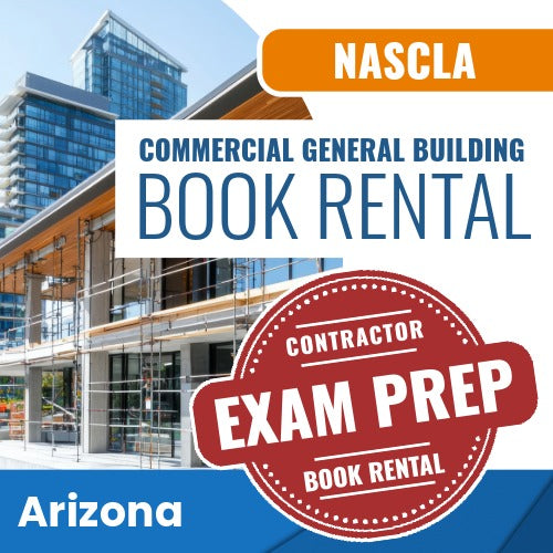 Arizona NASCLA Commercial General Building Contractor Exam Book Rental