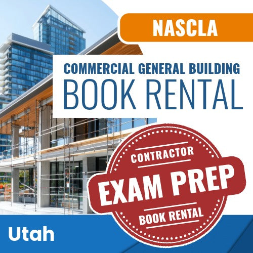 Utah NASCLA Commercial General Building Contractor Exam Book Rental