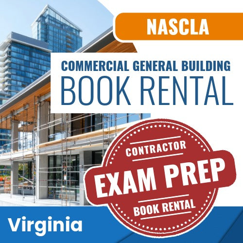 Virginia NASCLA Commercial General Building Contractor Exam Book Rental