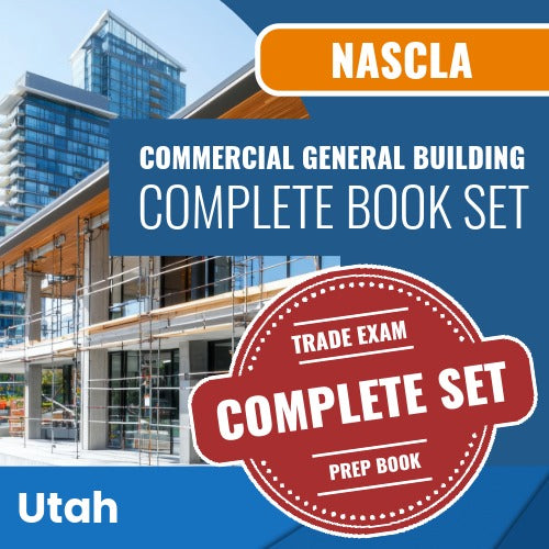 Utah NASCLA Examination for Commercial General Building Contractors Complete Book Set