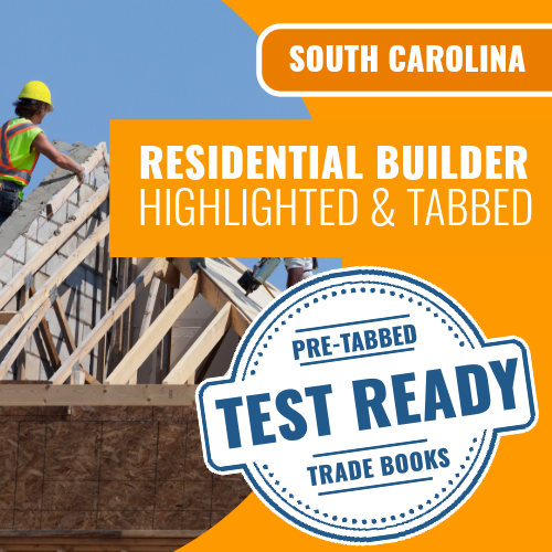 South Carolina Residential Builder Book Package Pre Tabbed and Highlighted