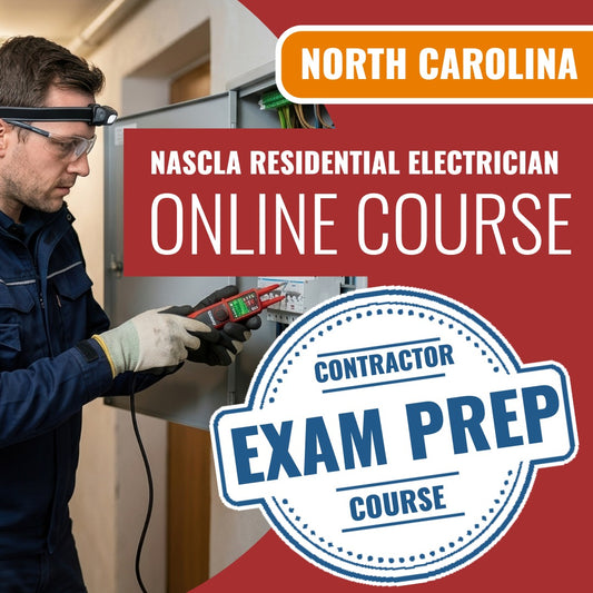 North Carolina NASCLA Residential Electrician - Online Exam Prep