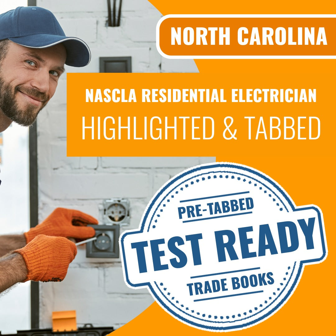 North Carolina NASCLA Master Electrical Contractor - Highlighted and Tabbed Book Package