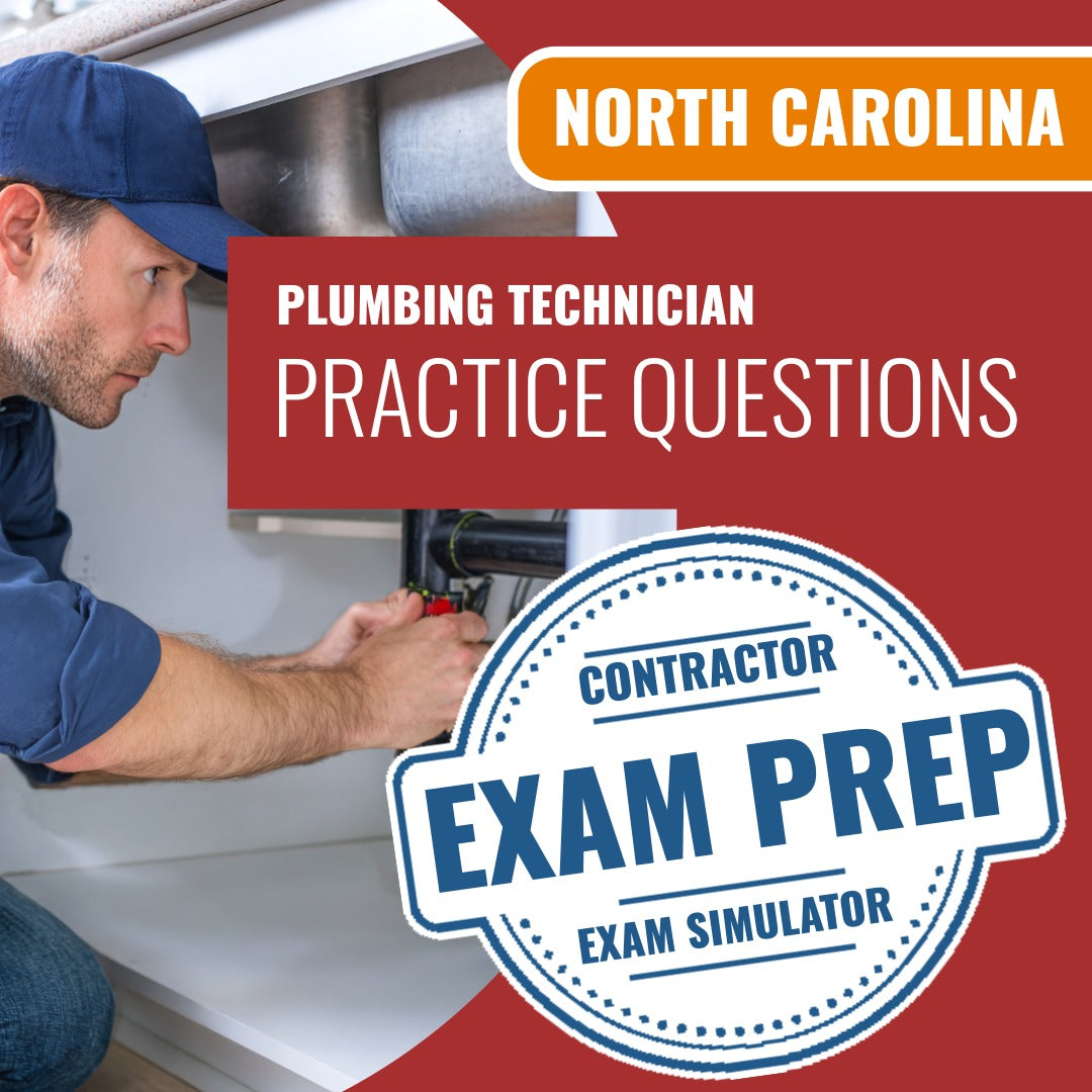 North Carolina Restricted Limited Plumbing Contractor Exam - Online Practice Questions