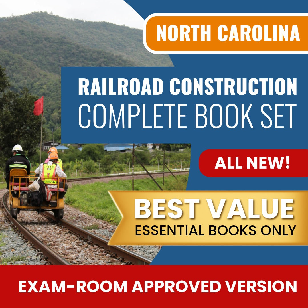 North Carolina Railroad Construction Contractor Books Allowed into Exam Package