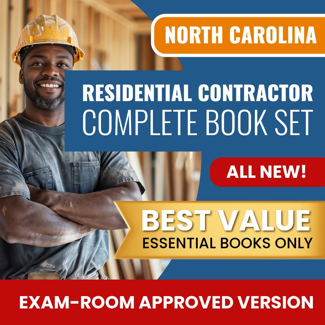 North Carolina Residential Contractor Books Allowed into Exam Package