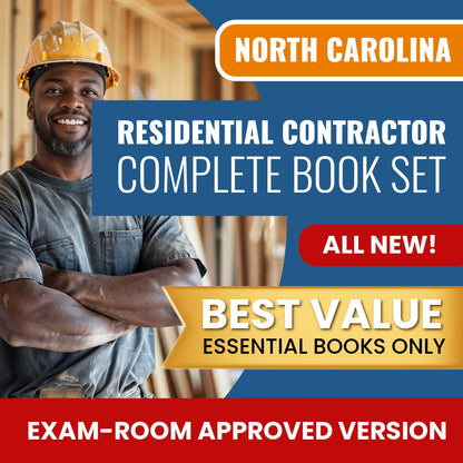 North Carolina Residential Contractor Books Allowed into Exam Package