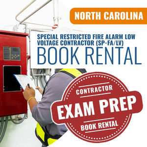 North Carolina Special Restricted Fire Alarm Low Voltage Contractor (SP-FA/LV) - Books & Courses Rental Package