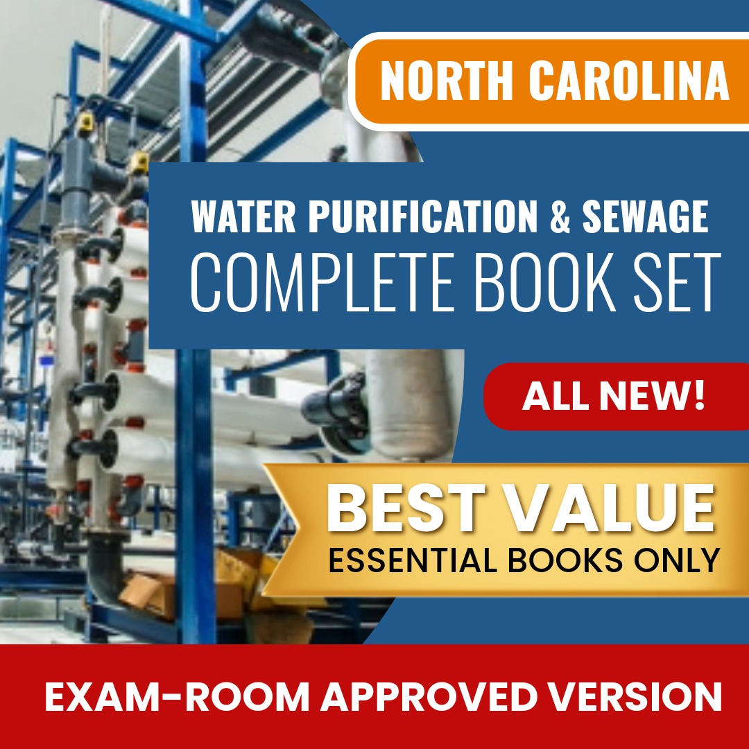 North Carolina Water Purification and Sewage Disposal Contractor Books Allowed into Exam Package