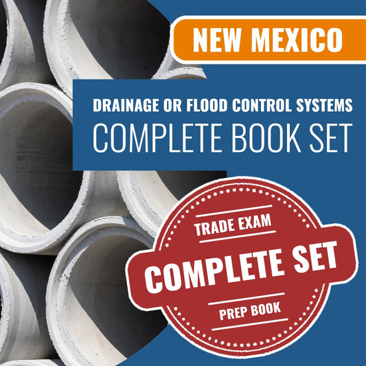 New Mexico Drainage or Flood Control Systems Contractor GF-4 Exam Book Package