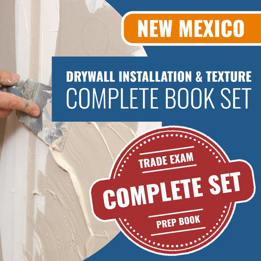 New Mexico Drywall Installation and Texture Contractor GS-7 Exam Book Package