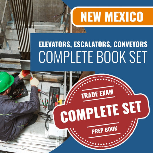 New Mexico Elevators, Escalators, Conveyors Contractor GS-9 Exam Book Package