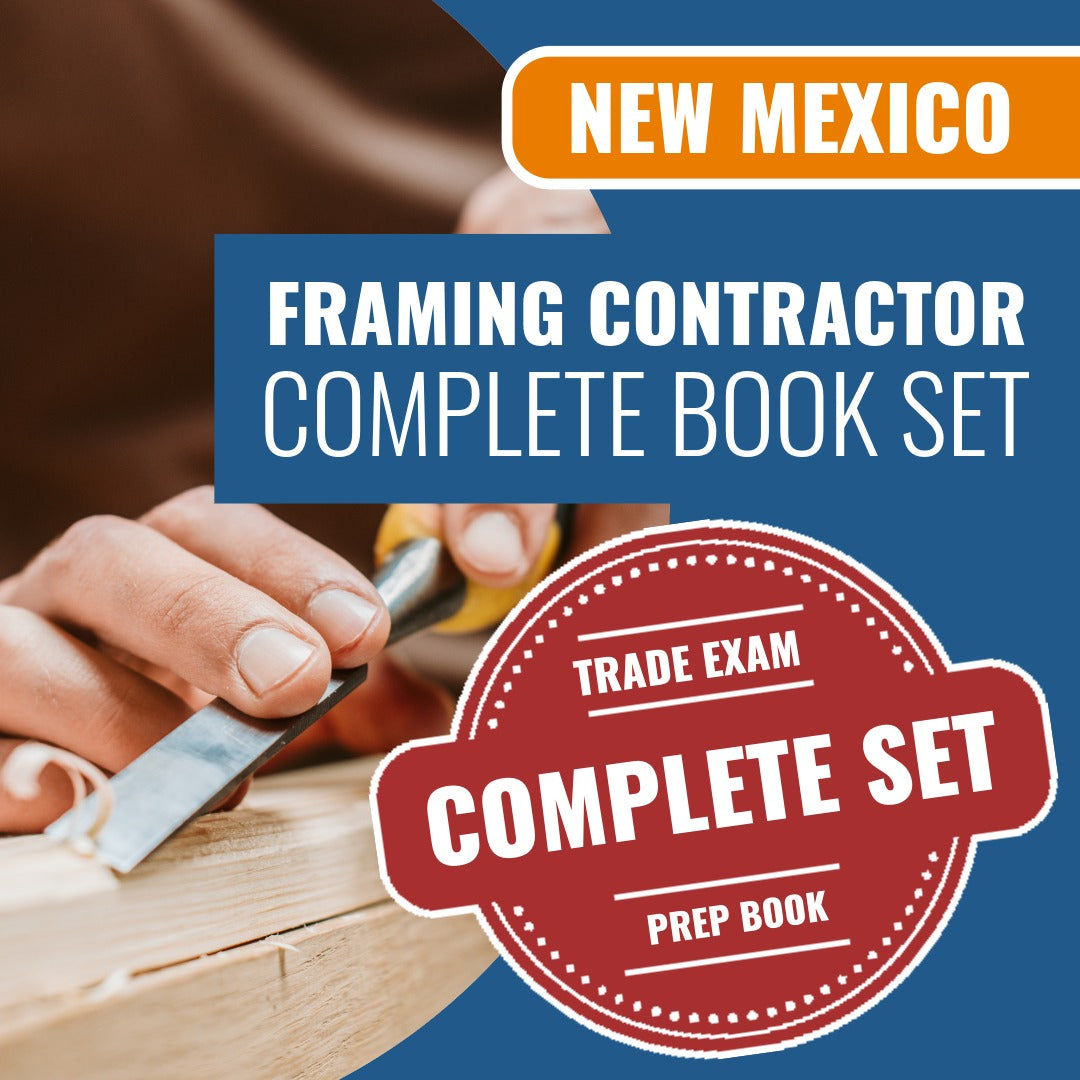 New Mexico Framing Contractor GS-13 Exam Book Package