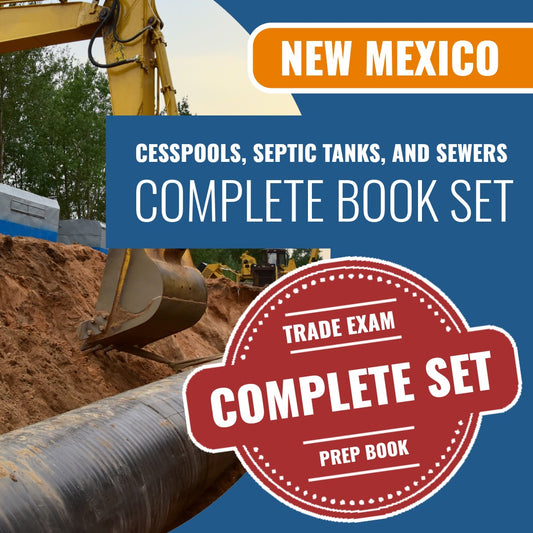 New Mexico Cesspools, Septic Tanks and Sewers Contractor MS-3 Exam Book Package
