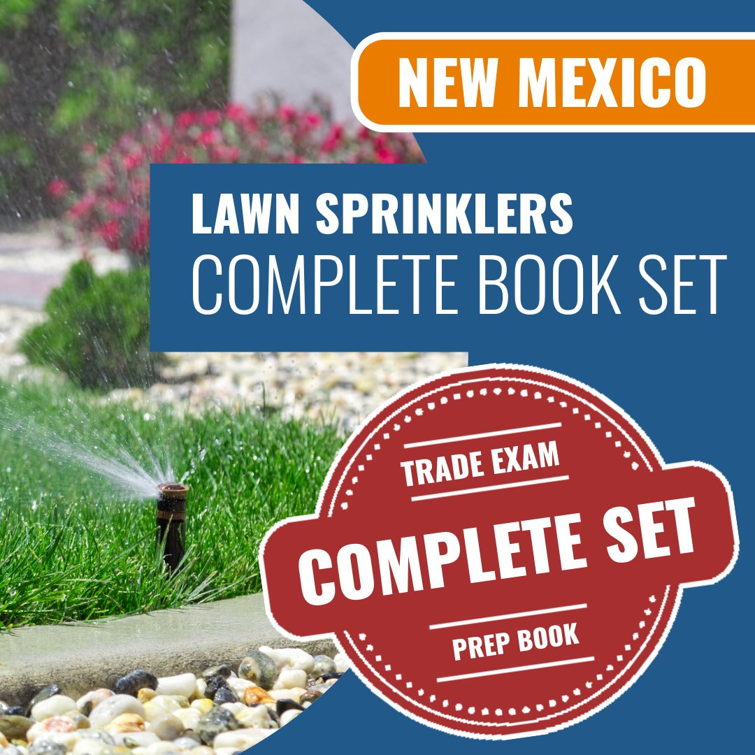 New Mexico Lawn Sprinklers Contractor MS-6 Exam Book Package