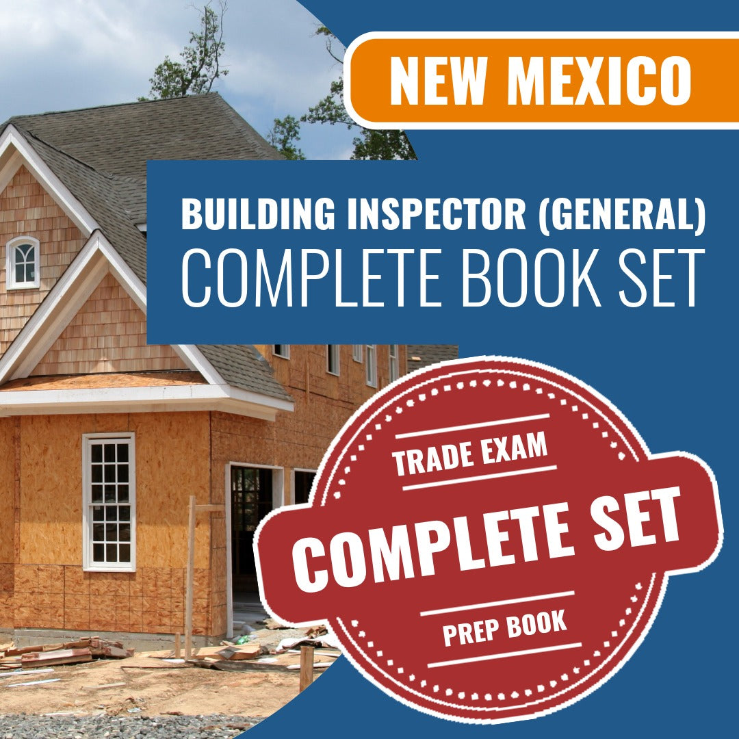 New Mexico General Building Inspector Contractor Exam Book Package