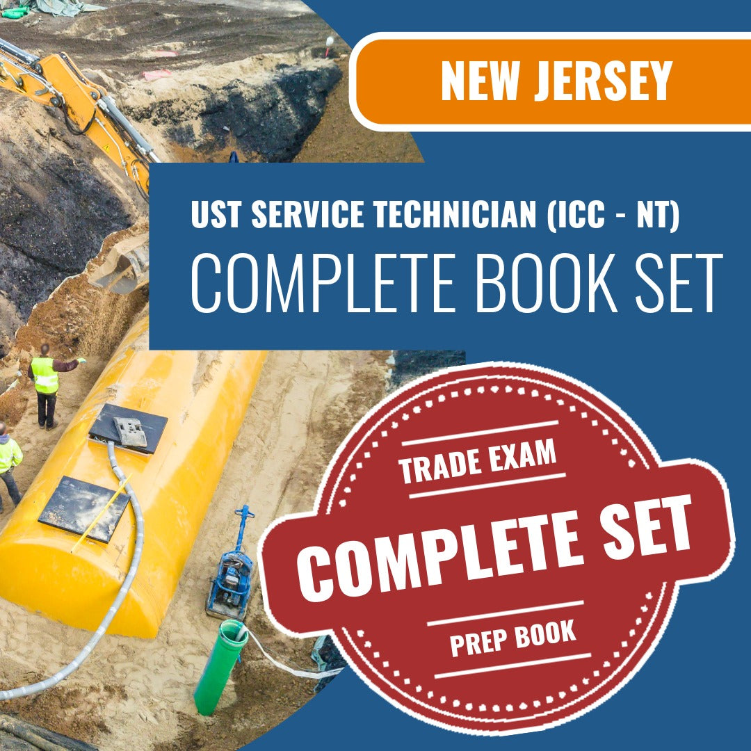 New Jersey UST Service Technician (ICC - NT) Exam Book Package