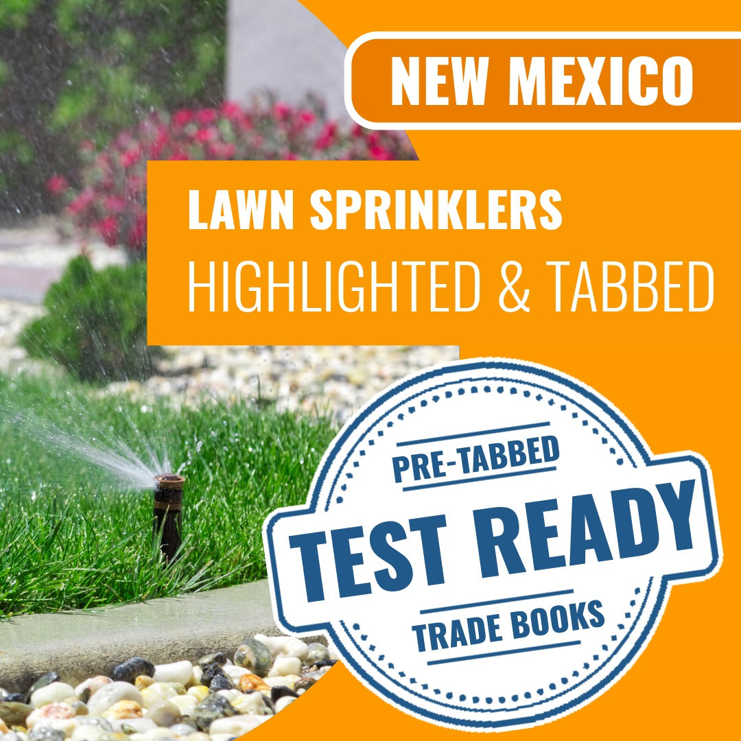New Mexico Lawn Sprinklers Contractor MS-6 Highlighted & Tabbed Book Package