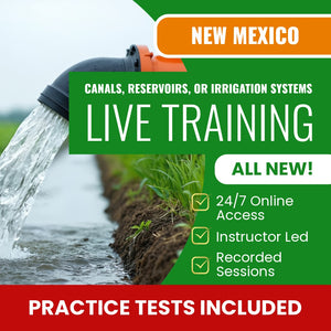 New Mexico Canals, Reservoirs, or Irrigation Systems Contractor (GF-3) Exam Prep - Live Virtual + Self Study Training