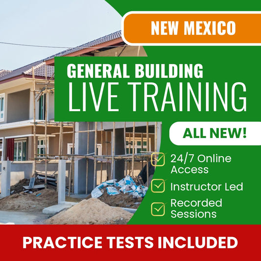 New Mexico General Building Inspector Exam Prep - Live Virtual + Self Study Training