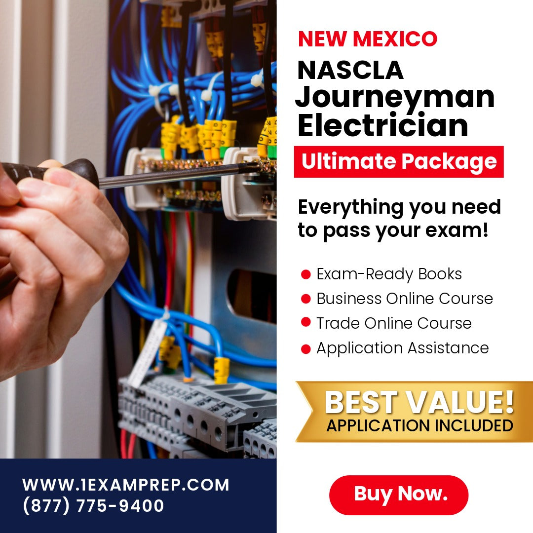 New Mexico NASCLA Journeyman Electrician Ultimate Exam Prep Rental Package