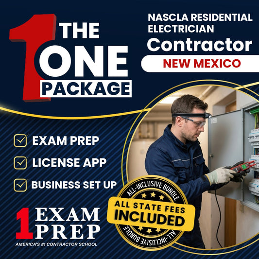 The 1 Package: All-Inclusive New Mexico NASCLA Residential Electrician Exam, Licensing & Business Setup Solution